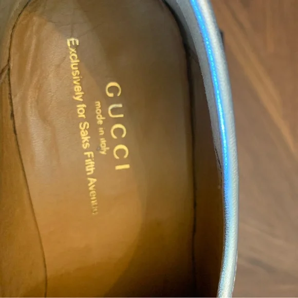 Gucci Vegas Loafer Silver 37.5 - Picture 6 of 10